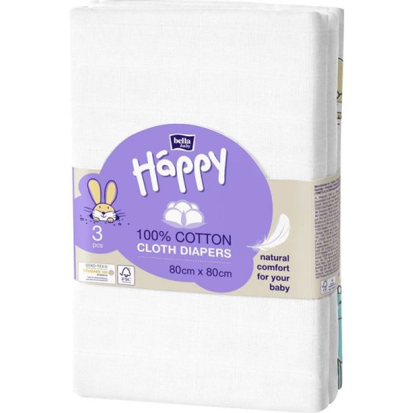 Baby - Nappies 80/80cm - x3