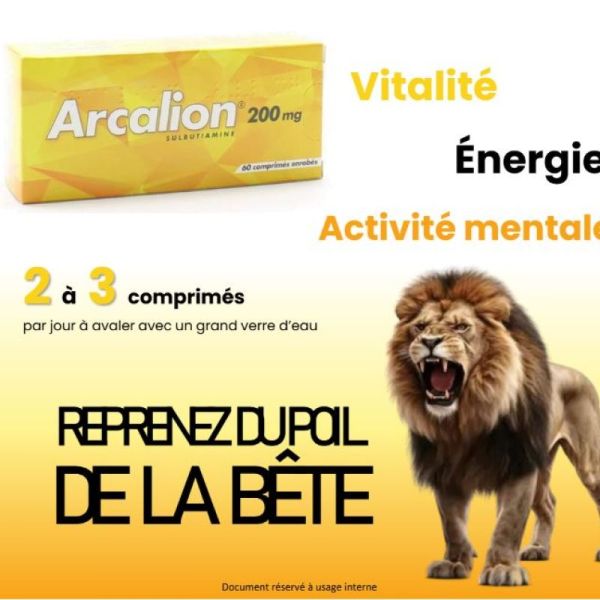 Arcalion 200mg 60 tablets