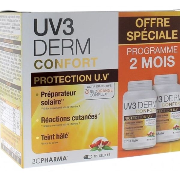 3C Uv3Derm Confort 2X60Gel