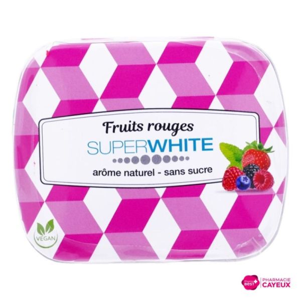 Superwhite Bte 50 Pastilles Fruits Rouges