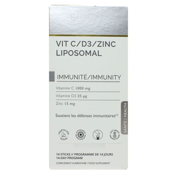 Biocyte Vit C-D3-Zinc Liposomal 14 Sticks