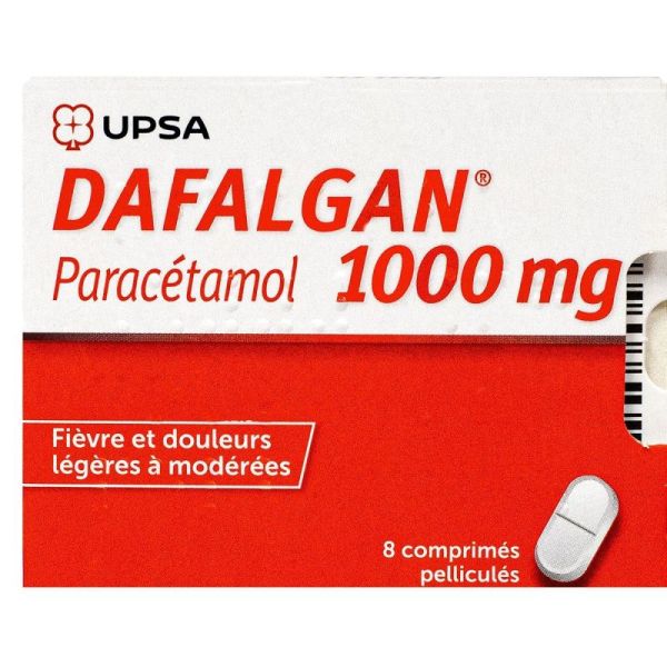 Dafalgan 1g 8 film-coated tablets