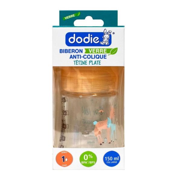 Sensation+ 0-6m 150ml Glass Baby Bottle - Deer