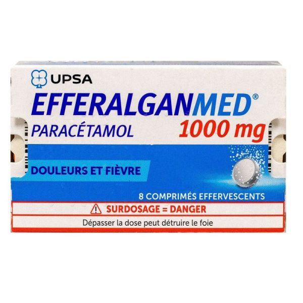 Efferalgan 1 g 8 effervescent tablets