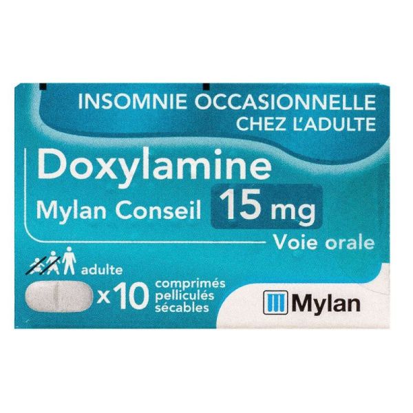 Doxylamine 15 mg 10 film-coated scored tablets