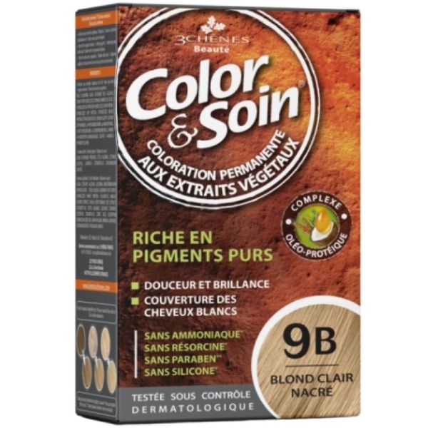 Color Soin 9B Blond Clair Nacre