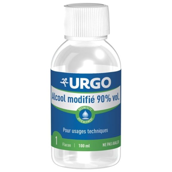 Urgo first aid denatured alcohol 90% Vol. 100 ml