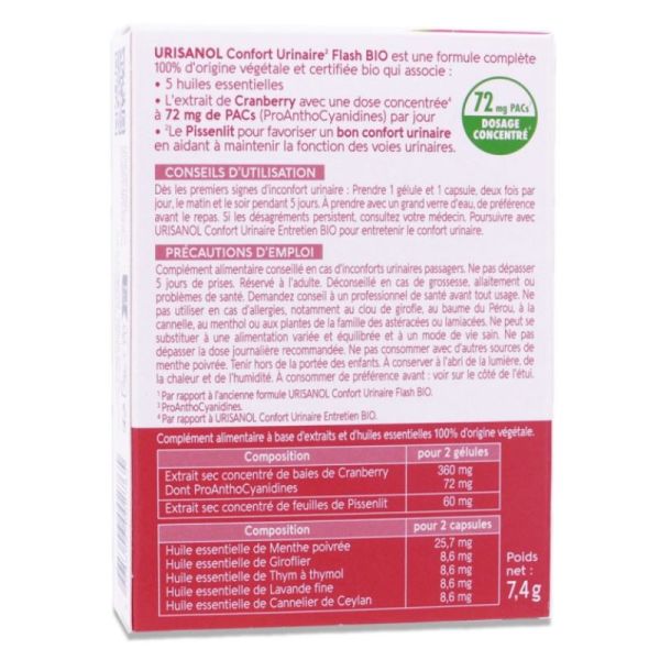 Urisanol Flash Bio 10Gel10Cap