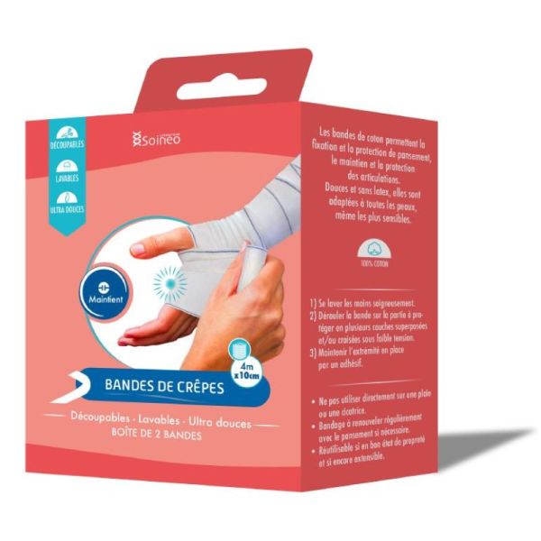 Soineo Bande De Crepe Sous Bt 4Mx10Cm Bt2