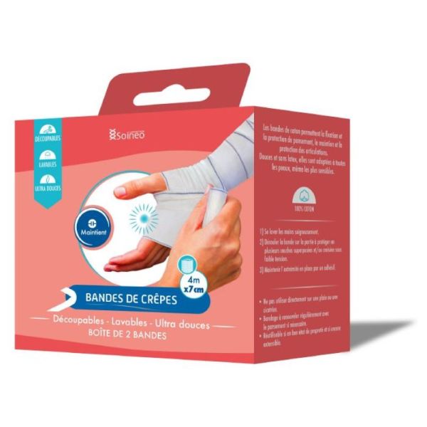 Soineo Bande De Crepe Sous Bte 4Mx7Cm Bt2