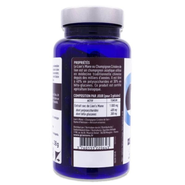 Granions Lionaposs Mane Bio 1000Mg Gelu 90