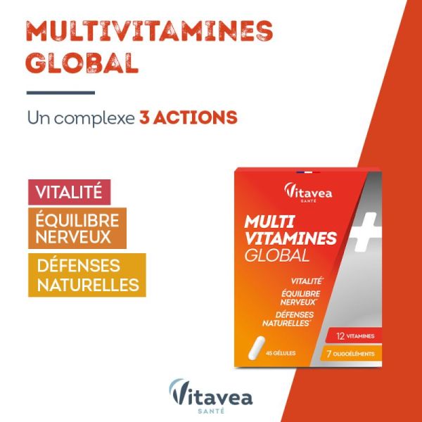 Global multi vitamins - 45 capsules