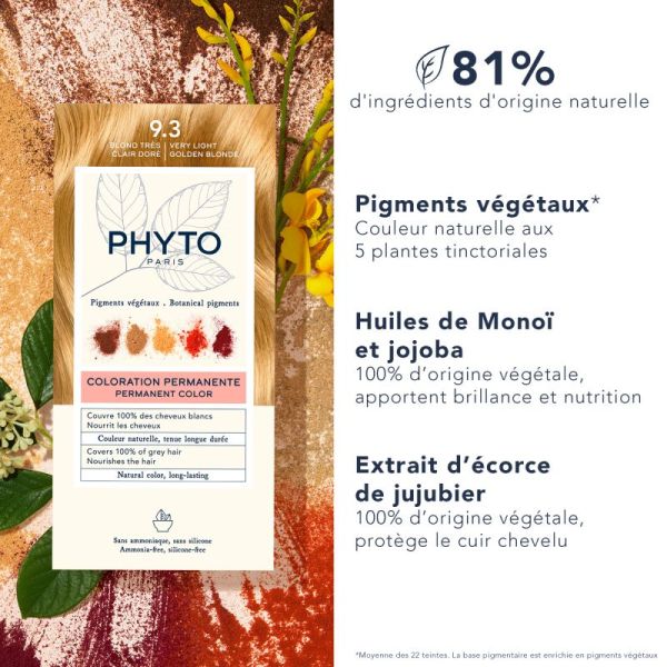 Phyto Permanent Color 9.3