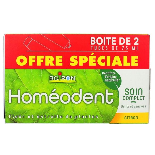 Homéodent - Complete Care for Teeth and Gums - Lemon - 2x 75ml