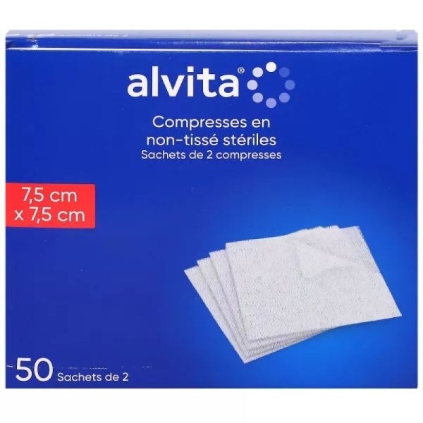 Alvita Cpres N-tis7.5x7.5 50*2