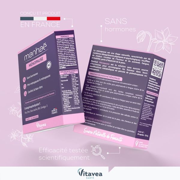 Manhaé pre-menopause & menopause 30 capsules