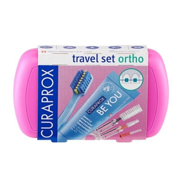 Curaprox Travel Set Ortho Rose