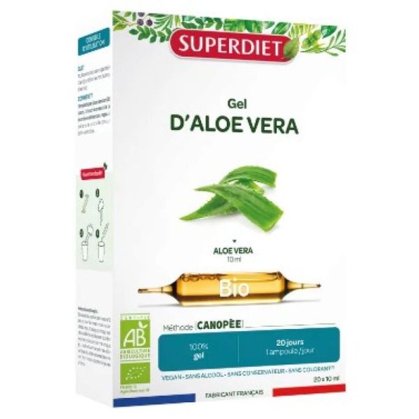 Organic aloe vera - 20 vials