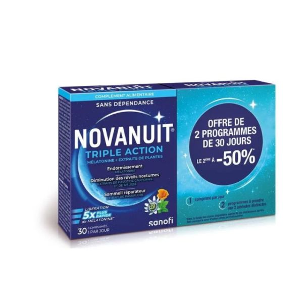 Novanuit Triple Action Lot -50 Sur Eme
