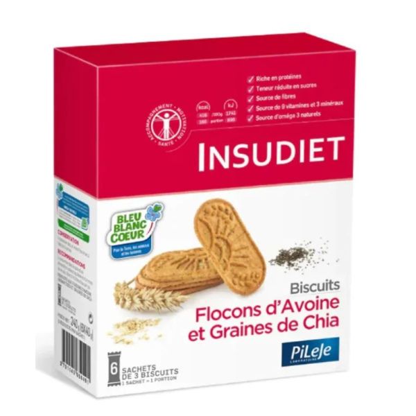 Insudiet Biscuits Floc Avoine/Grchia X6