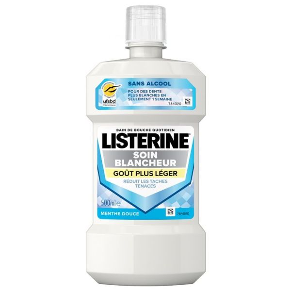 Listerine Soin Blanch Gout Plus Leg 500Ml