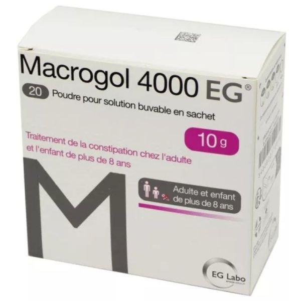 Macrogol 4000 Eg 10G Buv Sac20