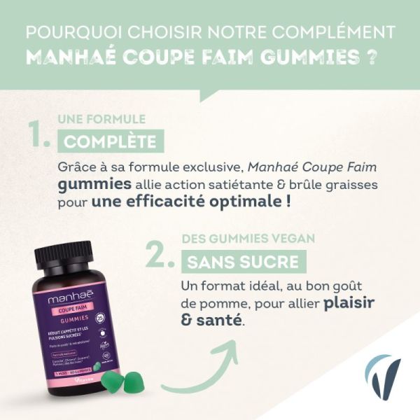 Manhae Minceur Gummies Coupe Faim 60Cp
