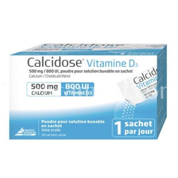 Calcidose D3 500Mg/800U Sach30