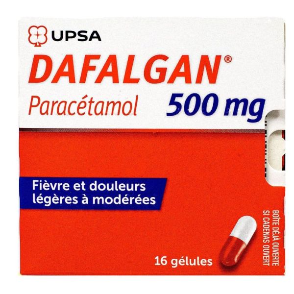 Dafalgan 500mg 16 capsules