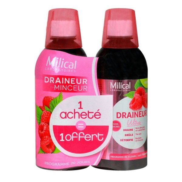 Slimming drainer 2x500ml - Raspberry