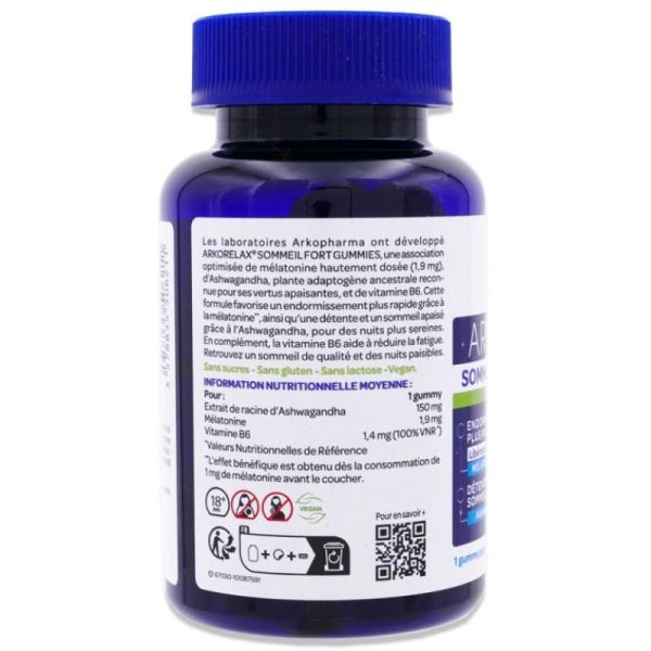 Arkorelax Sommeil Fort Gummies 60