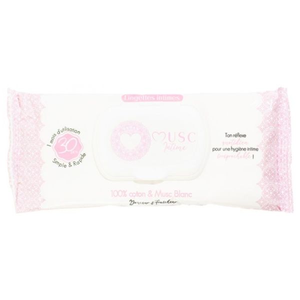 Musc Intime Lingettes Int Musc Blanc 30