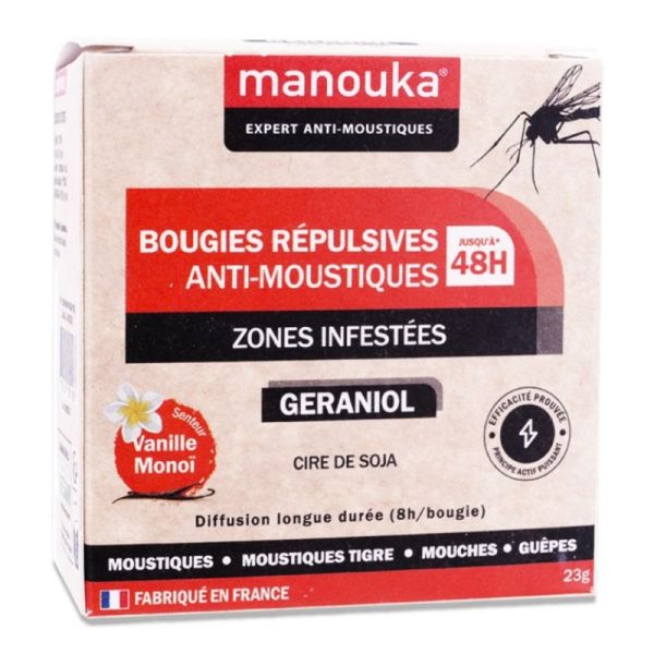 Manouka Bougie A-Moustiq Vanille Monoi 6