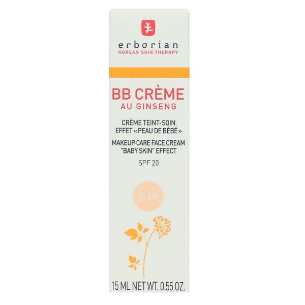 Erborian Bb Creme Clair Tube 15 Ml