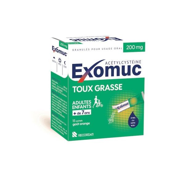 Exomuc oily cough 15 sachets (without water)