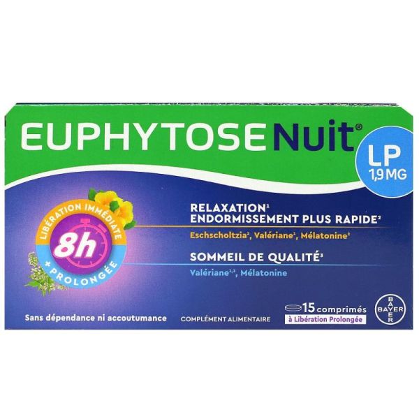 Euphytose Nuit Lp 1,9mg 15cpr