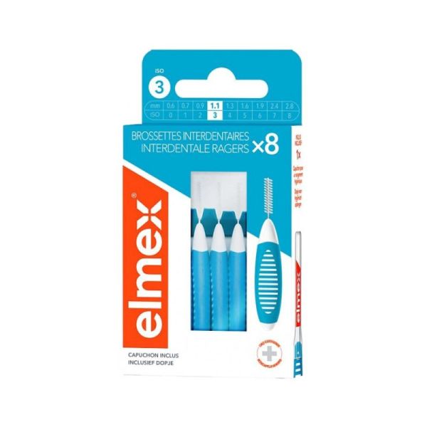 Elmex Brossettes Interdentaires 1,1Mm 8