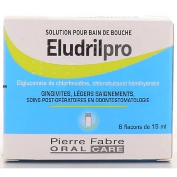 Eludril PRO Mouthwash - 6 bottles of 15ml