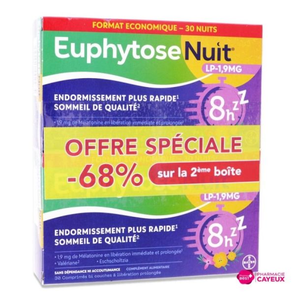 Euphytose Nuit Lp1,9Mg 2X30 -68 Sur 2E