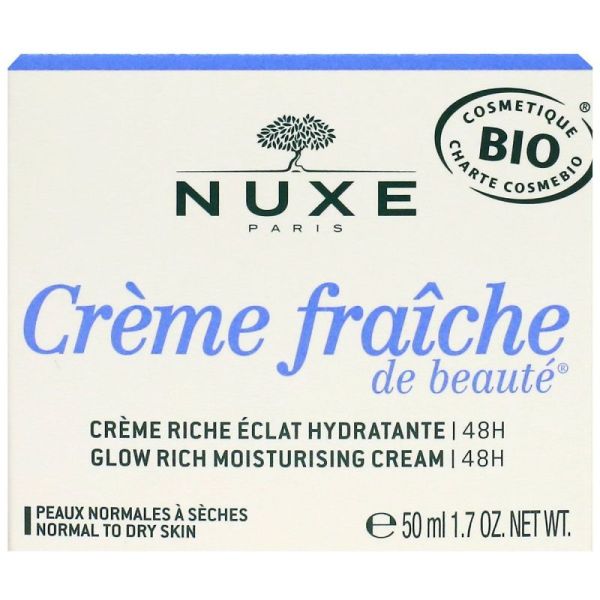 Nuxe Cr Fraiche Cr Riche Ps Bio 50Ml