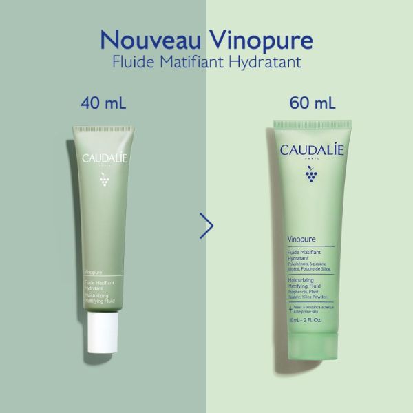 Caudalie Vinopure Flde Matif Hydr 60Ml