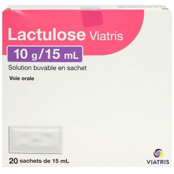 Lactulose 10g oral solution in sachets of 20 x 15ml