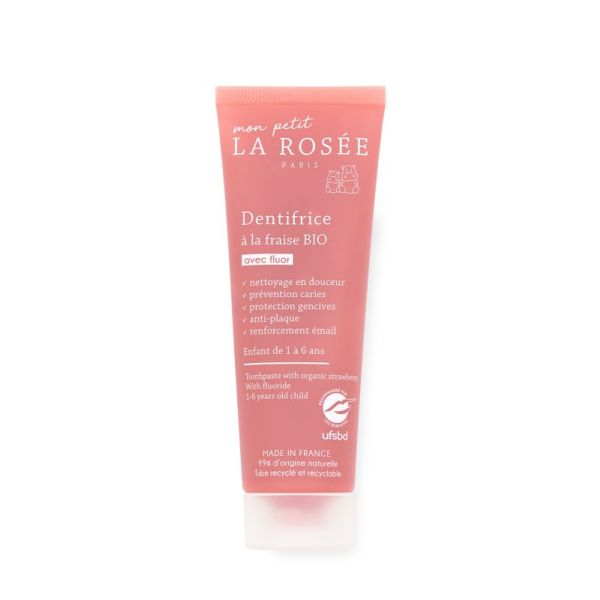 La Rosee Mplr Dentifrice Fraise Bio 50Ml