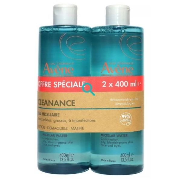 Avene Clean Eau Micel 2X400Ml