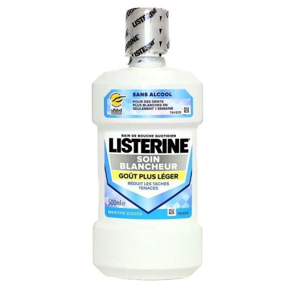 Listerine Soin Blanch Gout Plus Leg 500Ml