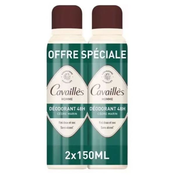 Roge-Cav Deo Dermato 48H H Spray 2X150Ml