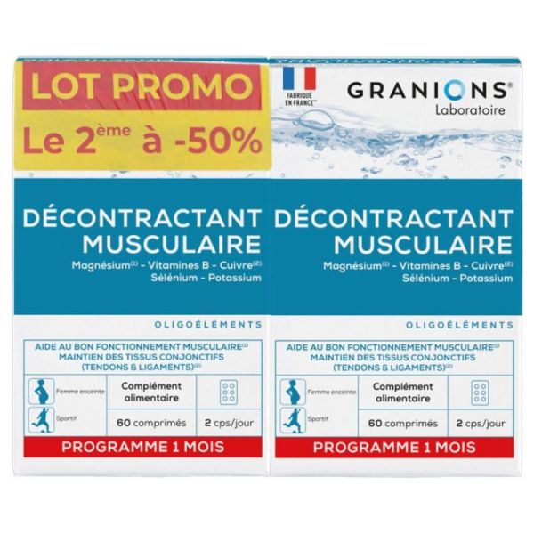 Granions Decont Musc 2X60Cps