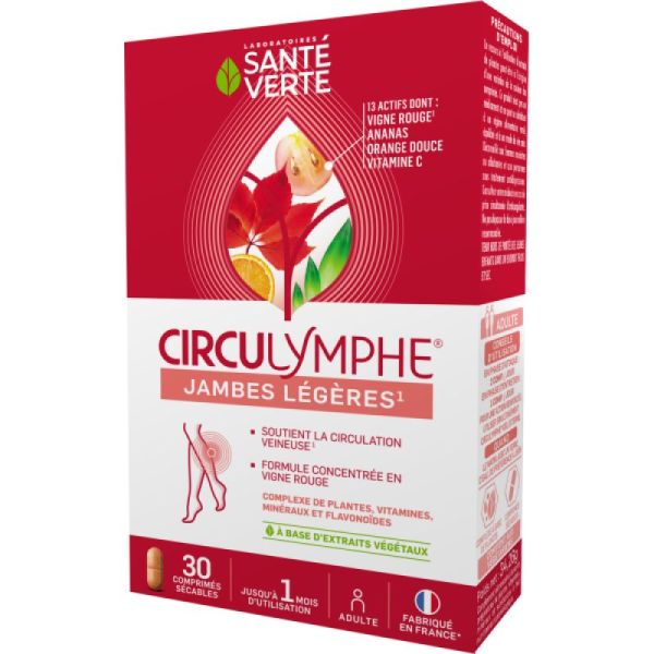 Circulymphe - Blood Circulation and Lymphatic System - 30 tablets