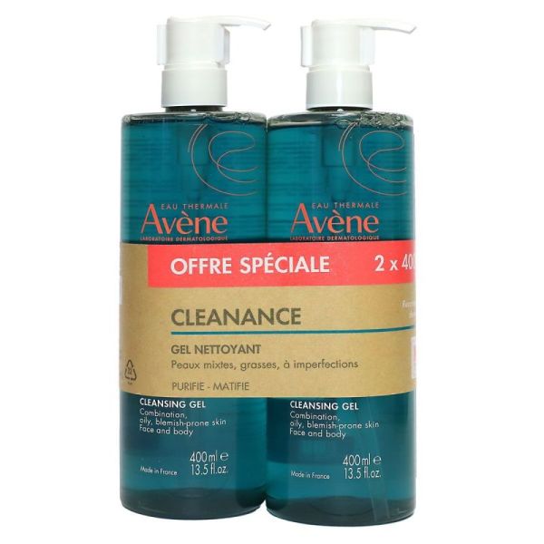 Avene Clean Gel Lav 2X400Ml