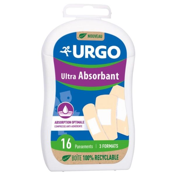 Urgo Plaster Ult-abs Bt16
